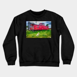 Red Capooch Dog 2 Crewneck Sweatshirt